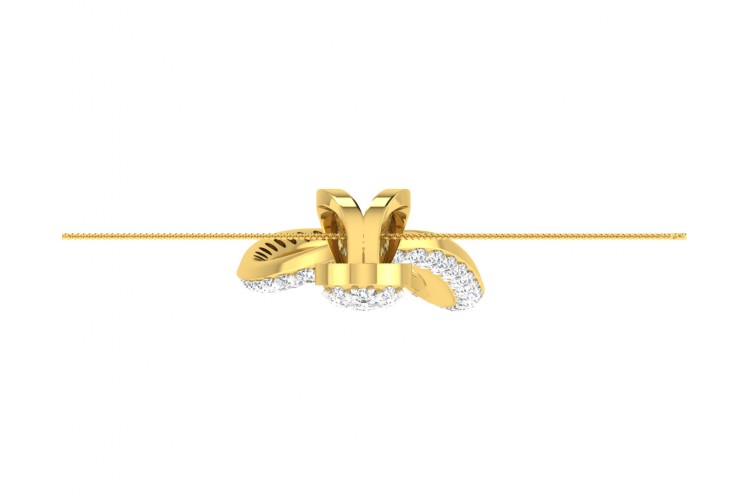 Eeva Diamond Pendant in Gold